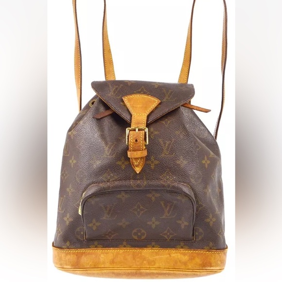 Vintage🌹LV backpack montsouris mm monogram backpack travel bag Louis Vuitton bag - Picture 3 of 17